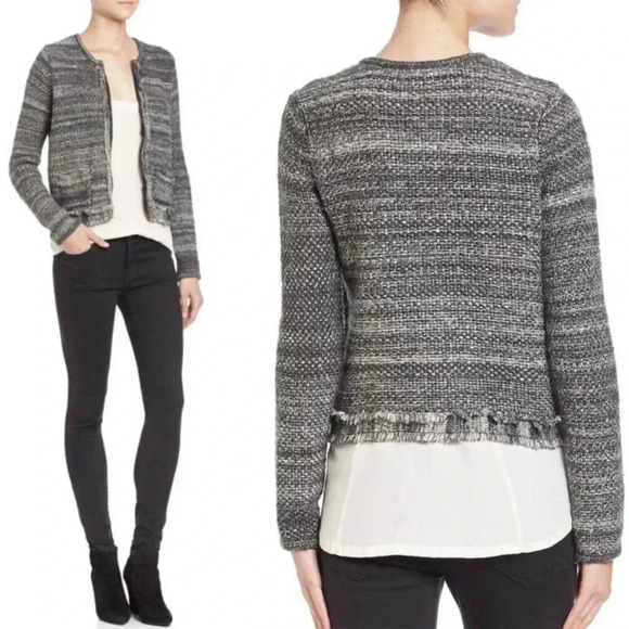 Joie porsha soft tweed boucle sweater blazer - Picture 5 of 12